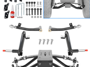 NOKINS 6' A-Arm Lift Kit for Club Car Precedent/Tempo Onward 2004-up Electric or Gas Golf Cart , Steering Limit Design and Copper Bushing   Free Shipping