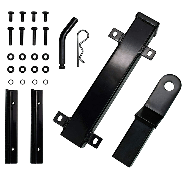 Free Shipping: NOKINS Rear Seat Trailer Hitch with Receiver Stainless Steel Bolt, Plating Powder Coating Double Layer Anti-Rust, Fits for Golf Cart Club Car EZGO Yamaha