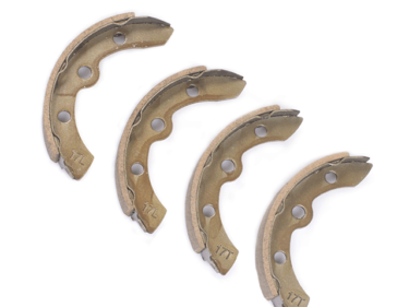 On Sale:NOKINS Brake Shoes for Club Car Precedent and DS 1995-up,Golf Cart Replacement Brake Shoes OEM 1018232-01 (2 Short Points and 2 Long Points)