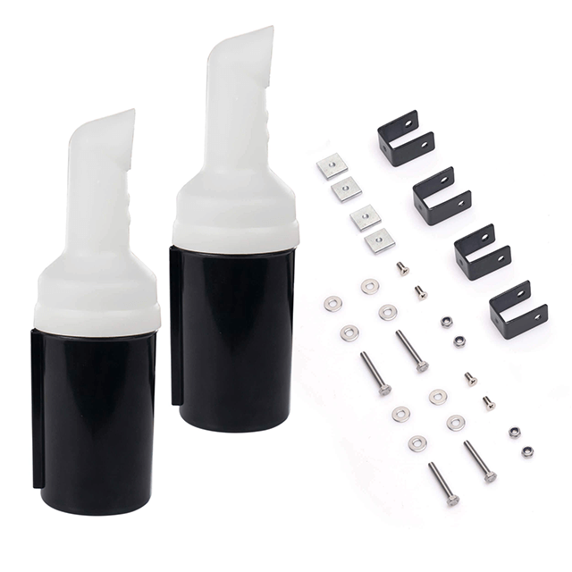 NOKINS Golf Cart No-Drilling Sand Bottle for EZGO Club Car Yamaha, Divot Filler Sand Bottle Assembly with Rattle Proof Holder for Golf Carts(Set of 2)