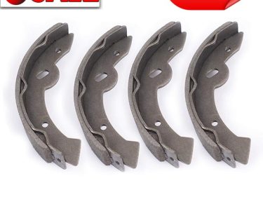 NOKINS Brake Shoes for E-Z-GO G&E 1997-Up Replacement, Electric 1996 TXT, RXV Gas 2008-Up. for Yamaha G&E 1993-up, G14, G16, G19-G22 Golf Cart , 4/Set.