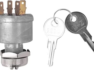 NOKINS Golf Cart Ignition Switch for EZGO TXT, Medalist, Marathon, Workhorse, ST, Shuttle Golf Cart, 4 Terminals