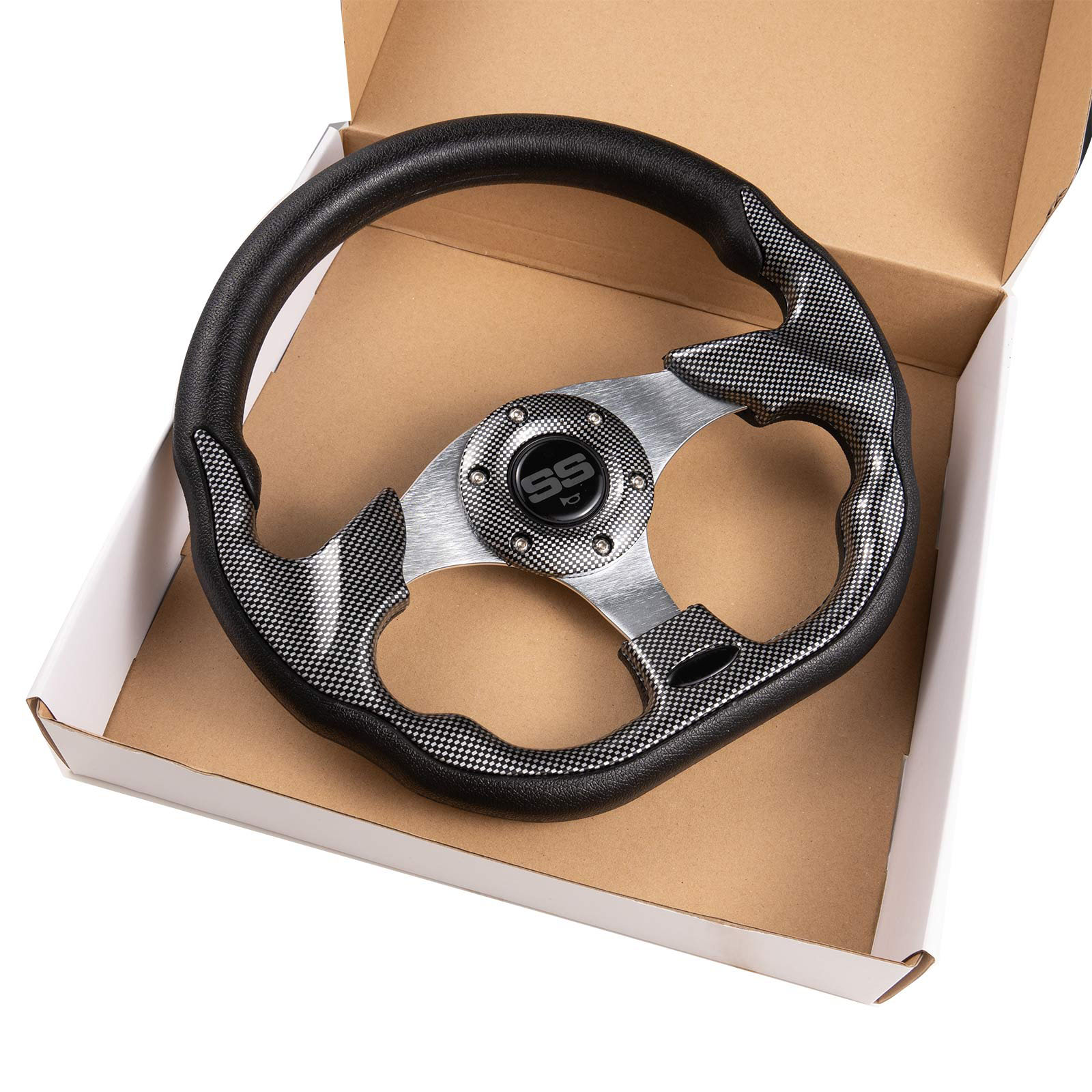 Universal Golf Cart Steering Wheel (D) fits Club Car EZGO Yamaha i40 i40L Most Golf Carts