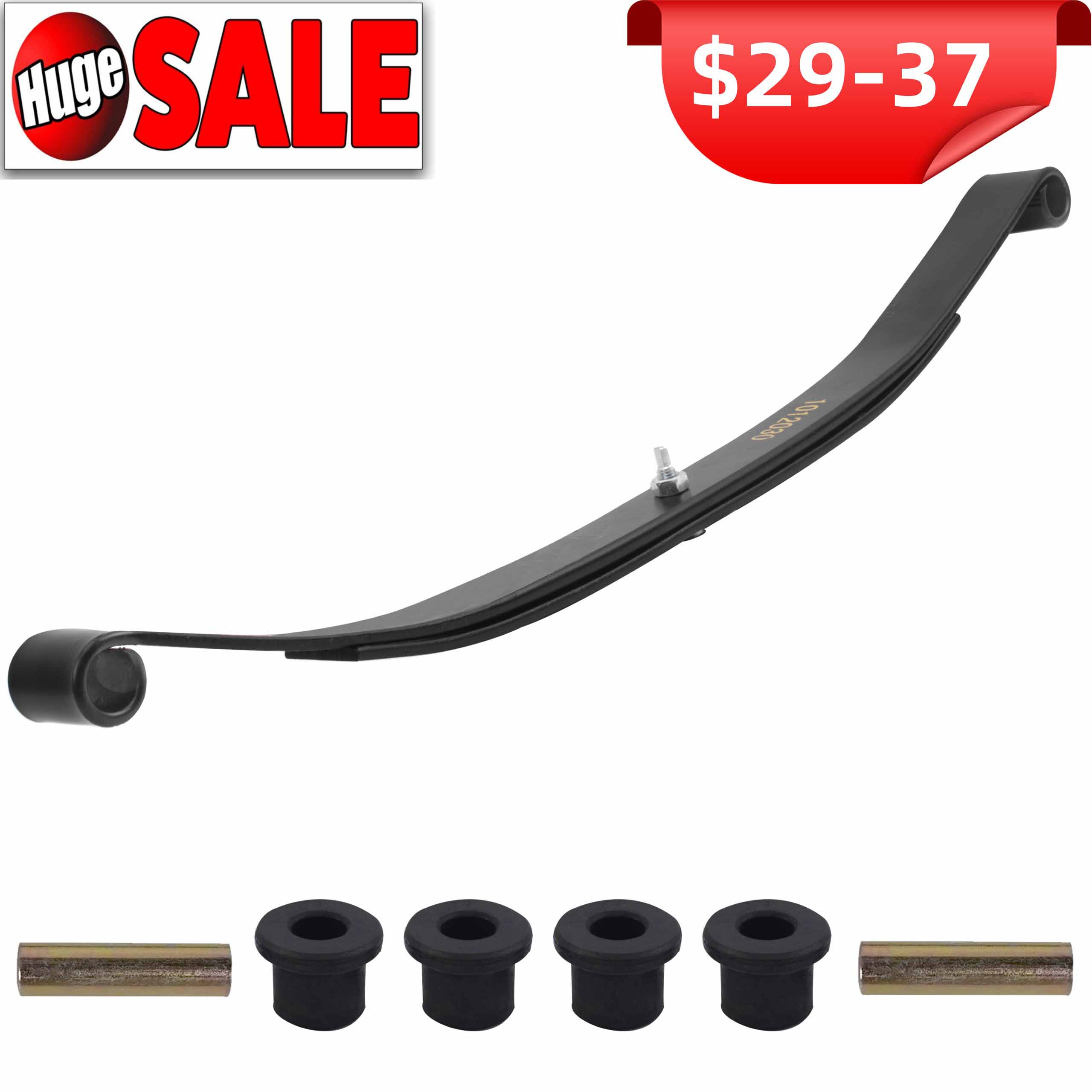 1-Leaf Front Leaf Spring for Club Car Precedent 2004-2008/DS 1981-Up Heavy Duty Gas & Electric Golf Cart Nokins Set with Bushing Kit Free Shipping, OEM# 1012030 1012322 1013867 1015108