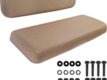 NOKINS Universal Rear Replacement Cushions For Golf Cart Rear Seat, Golf Cart Back Flip Seat Cushion Fits Most EZGO, Club Car, YAMAHA Carts