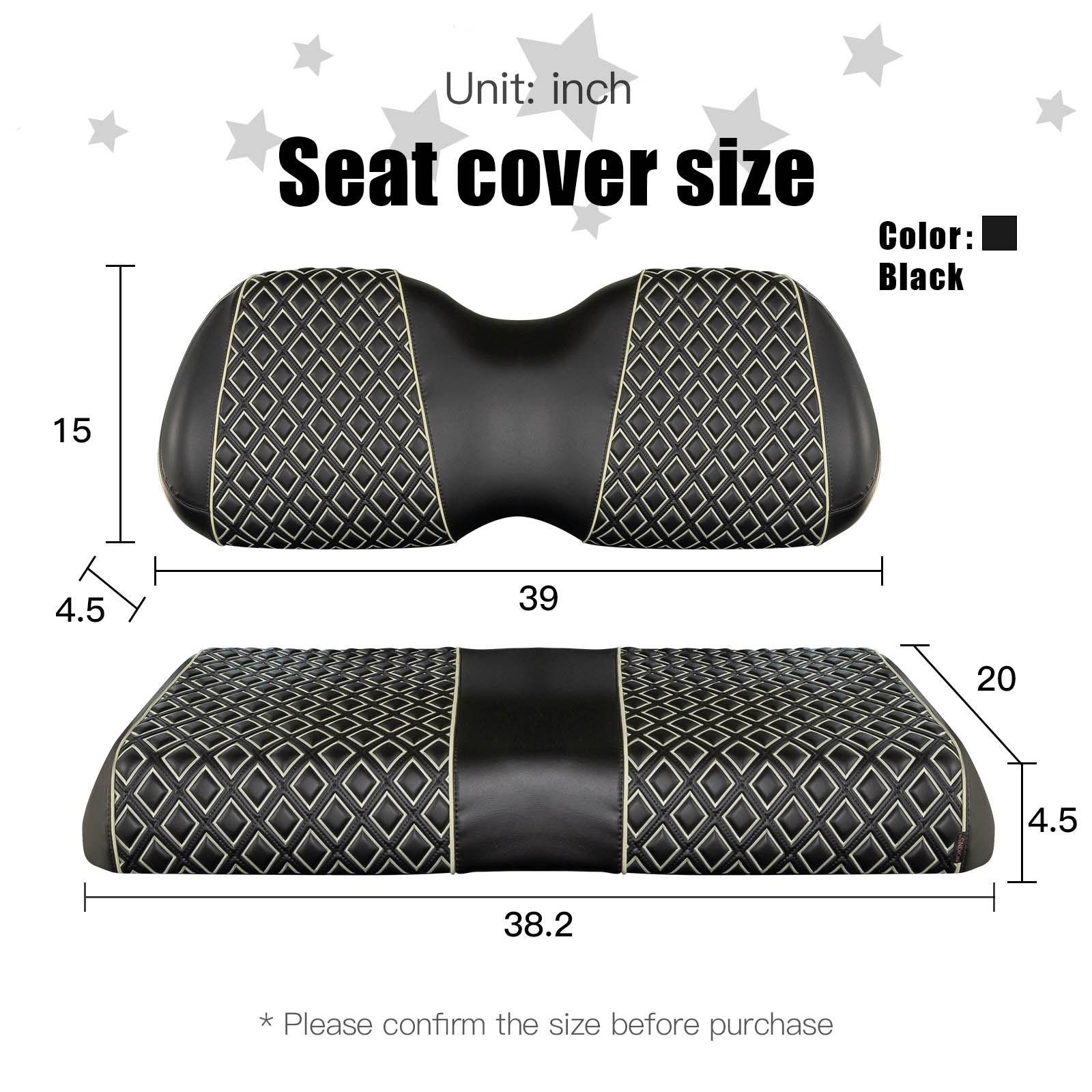 On SaleNOKINS Luminous Seat Cover for Club Car&Rear Seat&Ezgo&Yamaha