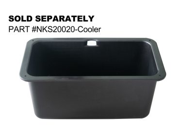 NOKINS Storage Cooler Box Fit NOKINS Rear Seat Kit with 1'' and 1.25'' Tube for Club Car/Ezgo/Yamaha Golf Cart