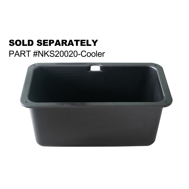 NOKINS Storage Cooler Box Fit NOKINS Rear Seat Kit with 1'' and 1.25'' Tube for Club Car/Ezgo/Yamaha Golf Cart