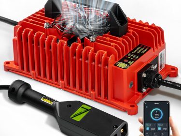 NOKINS Battery Charger for EZGO TXT 1996-2013, 36V 18AMP Golf Cart, Type 2-Pin D Style Plug, 3-6H Full Charge, 36 Volt Golf Cart EZGO TXT Charger with 12.5FT Cord