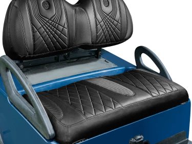 Nokins Seat Cover for Club Car/Ezgo/Yamaha/Rear Seat, No Staplers Required, Golf Cart Vinyl Slip-on Diamond Seat Cover (options of colors and brands together in this link) Carbon Fiber