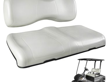 Front Seat Cushion Kit Fit Yamaha G29/Drive 2007-2016 Golf Cart Accessories Including NOKINS Replacement Bottom Cushion and Backrest Cushion (Oyster Gray)