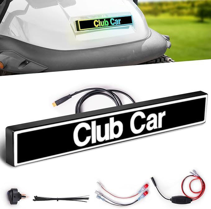 NOKINS Front Name Plate for Club Car Precedent Golf Cart